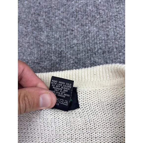 Designers Studio Originals Sweater Womens XL Animal Print Mittens Holiday Zip - Picture 3 of 7